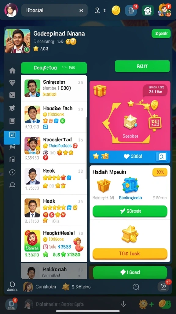 77lucks - Grafis yang memukau dan warna-warni.