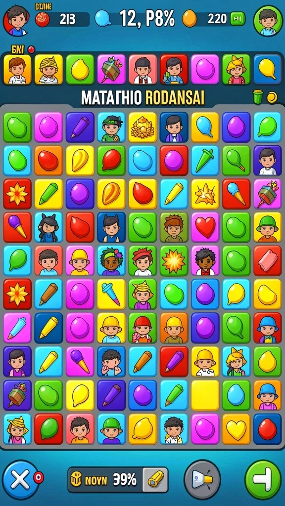 dewi5000 - Screenshot level baru yang menantang dan penuh warna.