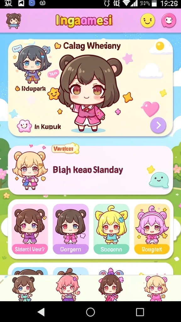 kagandan - Lingkungan permainan yang indah dan detail.